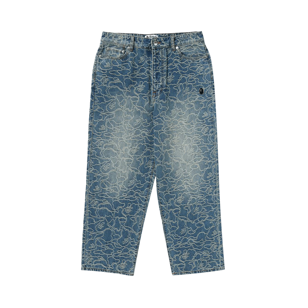 パンツ BAPE 1ST CAMO LOOSE FIT DENIM PANTS 1ST CAMO DESTROYED LOOSE FIT 12OZ DENIM PANTS | Parallel
