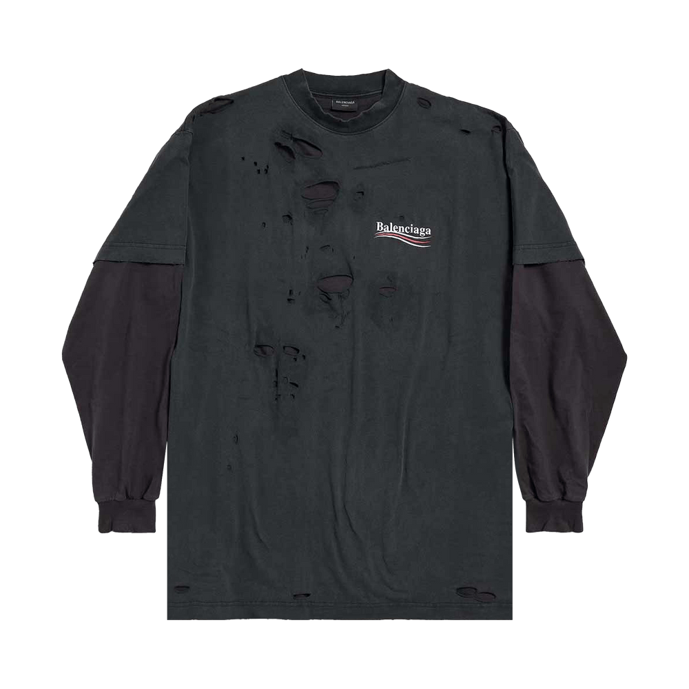 Buy Balenciaga Political Campaign Long-Sleeve Layered T-Shirt