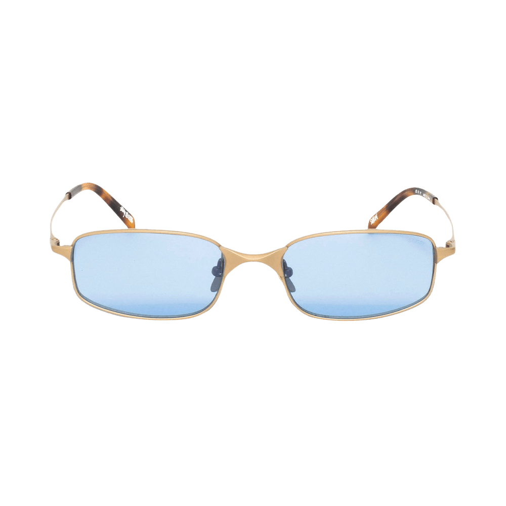 Buy Stussy Simon Sunglasses 'Matte Gold/Light Blue Lens' - 338410