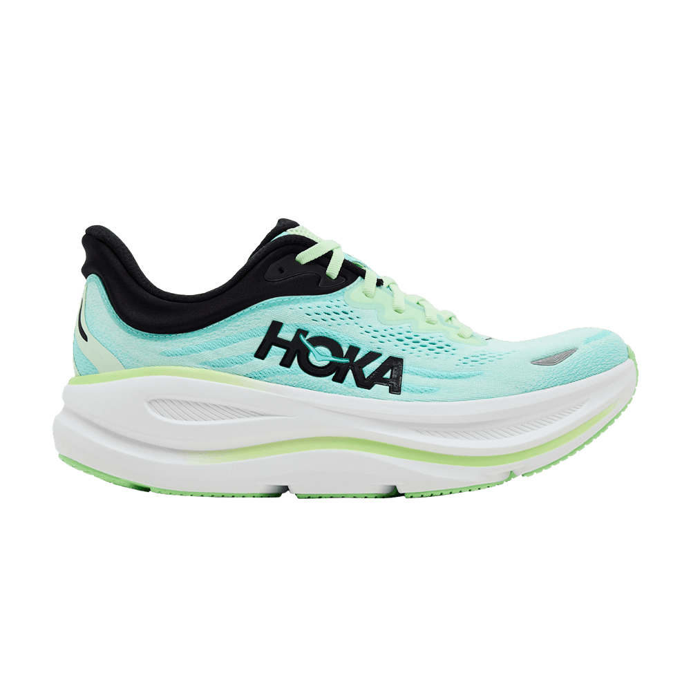 HOKA Bondi 9 Luna Moth Blue Spark