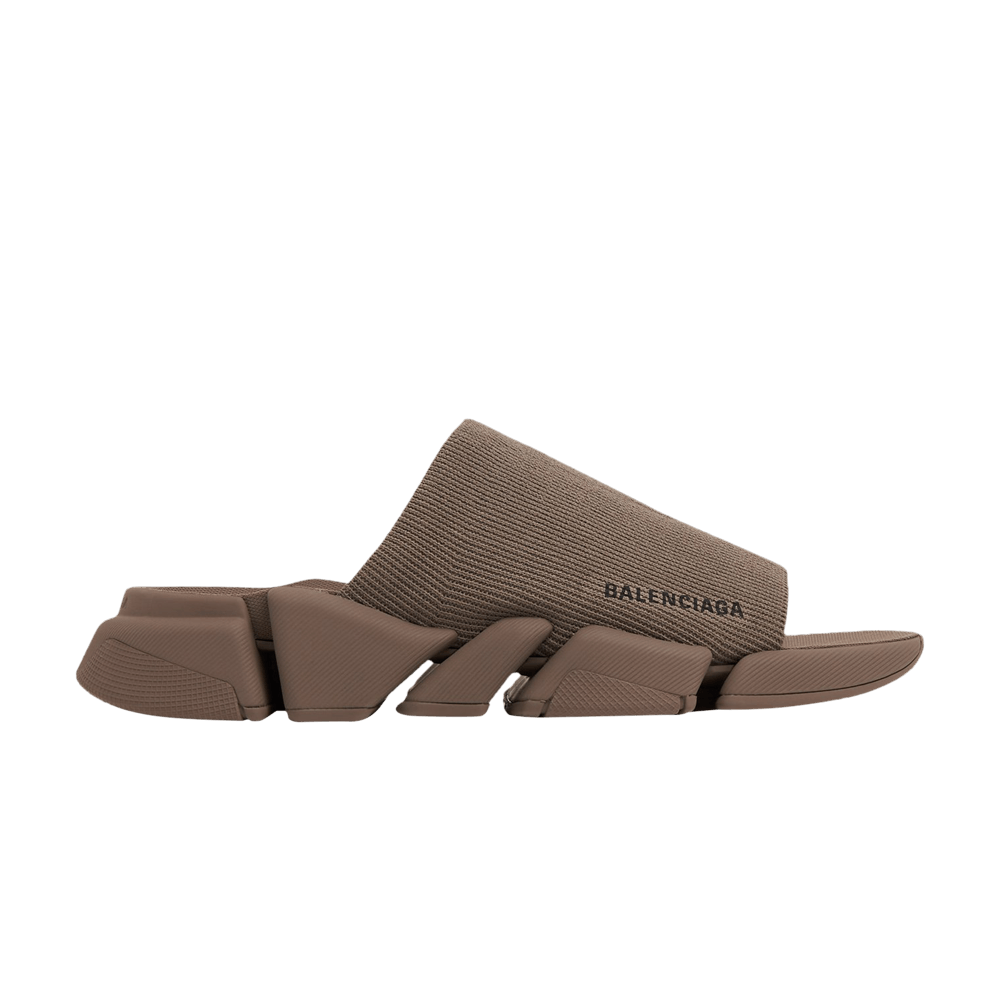 Balenciaga Speed 2.0 Slide Sandal Taupe
