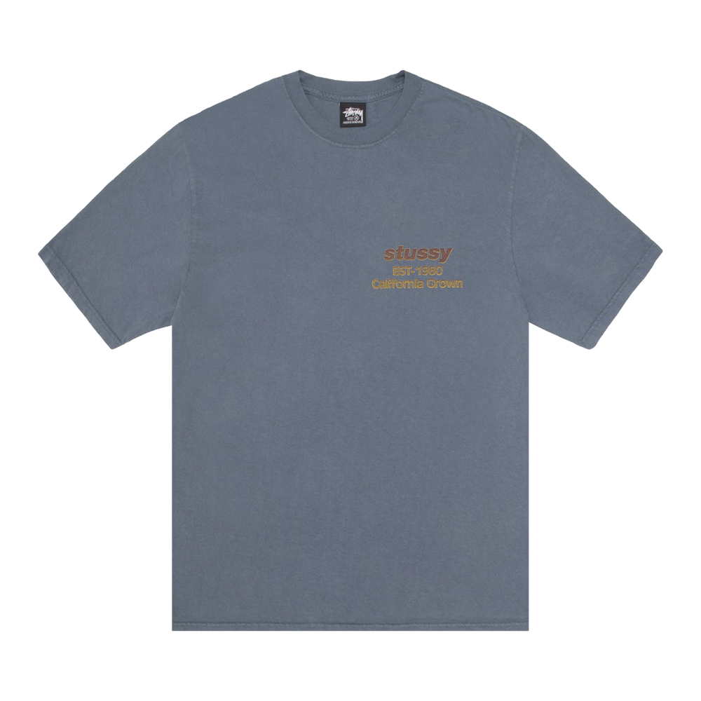 Buy Stussy California Grown Tee Pigment Dyed 'Navy' - 1905135 NAVY