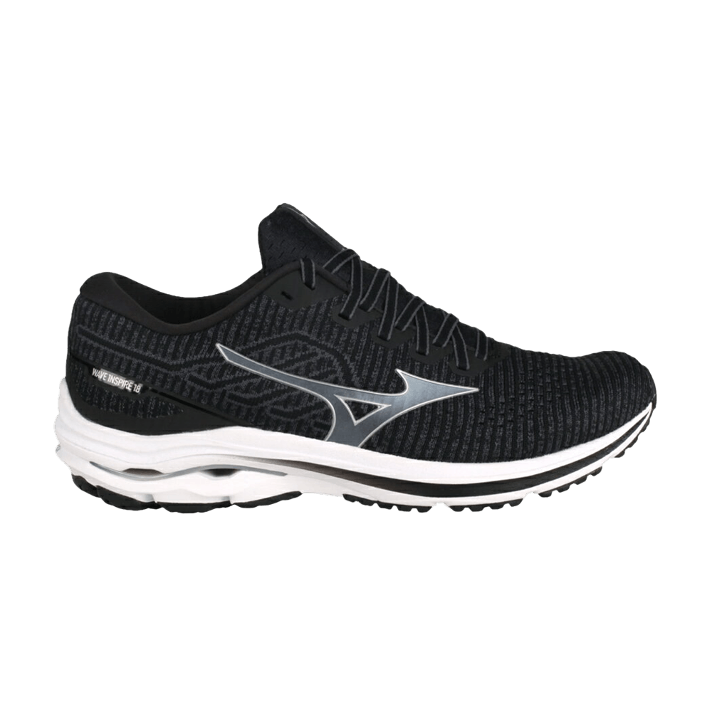 Buy Mizuno Wave Inspire 18 Waveknit 'Black Anthracite