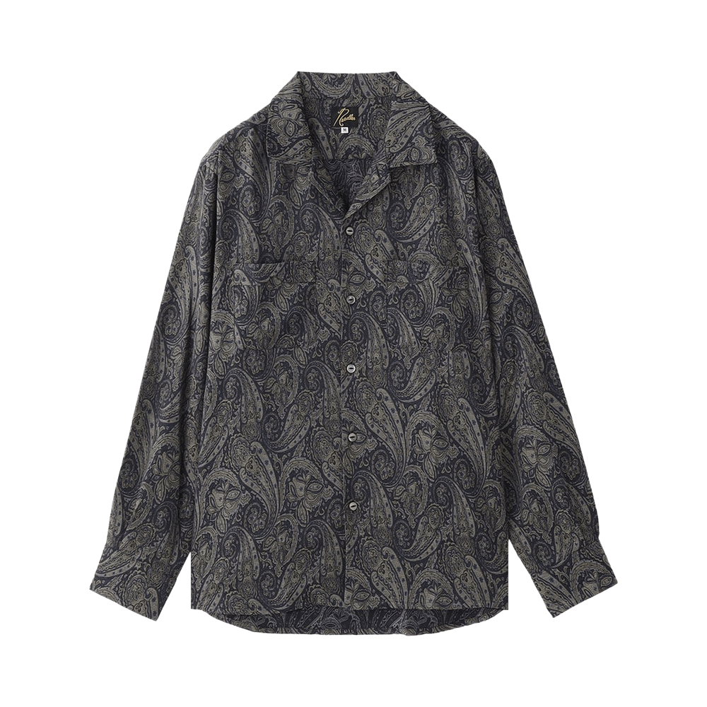 Tシャツ・カットソー Needles SS25 Shirts (QV245 A PAISLEY) Needles Long Sleeve Shirt S Polyester GRY Paisley QV245 | eBay
