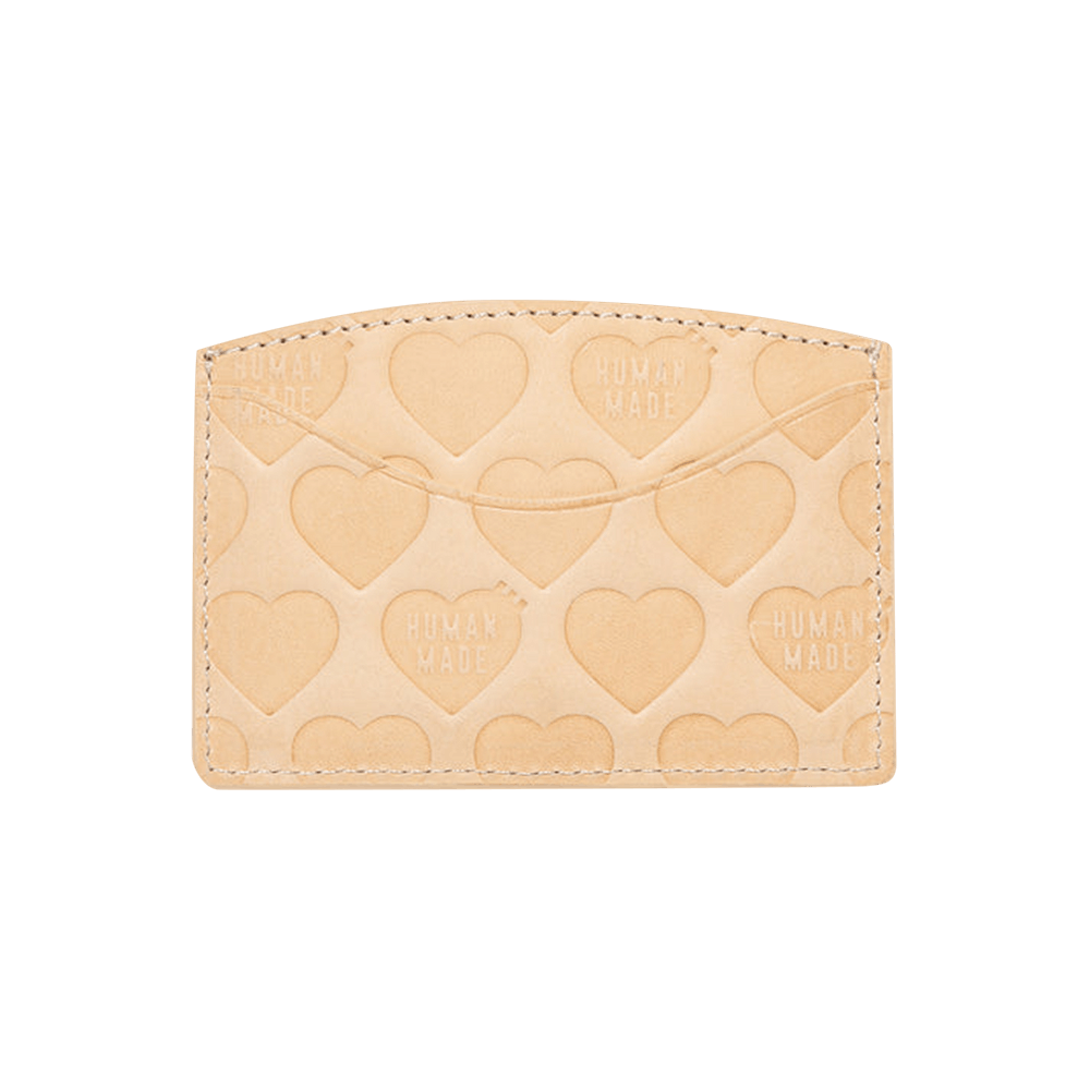 Buy Human Made Leather Card Case 'Beige' - HM29GD040 BEIG | GOAT