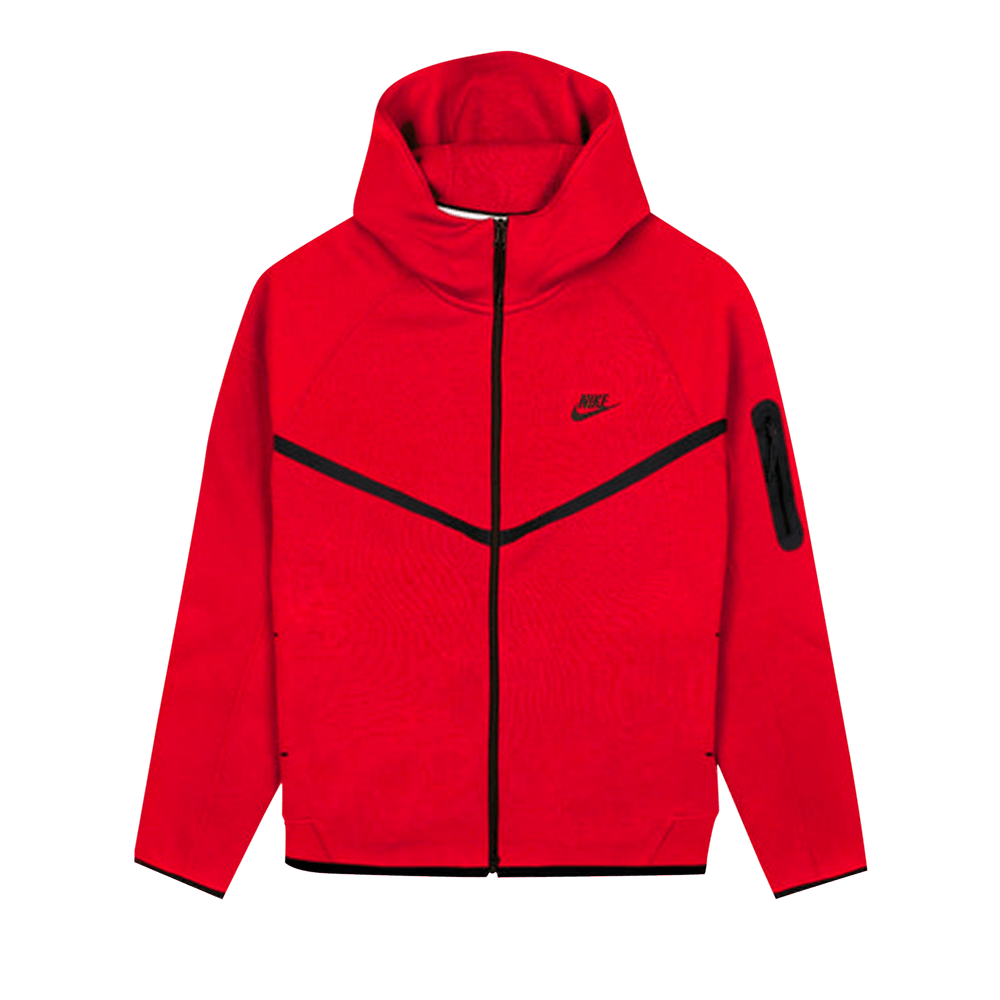 Buy Nike Tech Full Zip Windrunner Hoodie 'Gym Red/Black' - HV0949