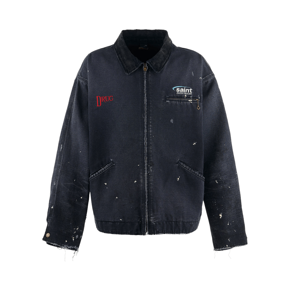 Buy SAINT Mxxxxxx Detroit Jacket 'Black' - SM HR8 0000 063