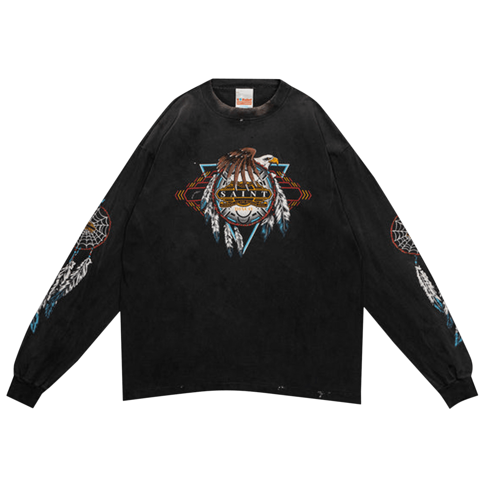 Buy SAINT Mxxxxxx Saint Disco Long-Sleeve Tee 'Black' - SM HR8