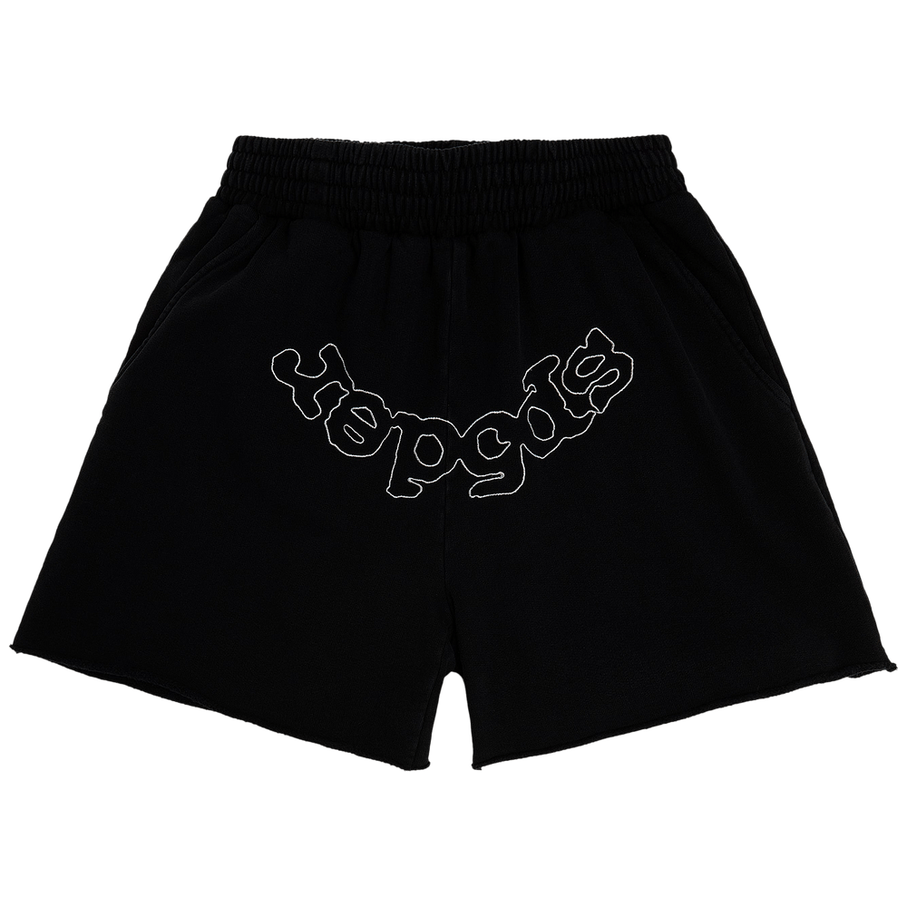 Buy Sp5der Og Logo Embroidered Sweatshort 'Black' - 02406