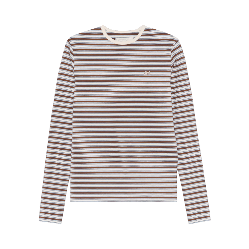 Buy ERL Striped Long-Sleeve Shirt 'Brown' - ERL10T010 BROW | GOAT