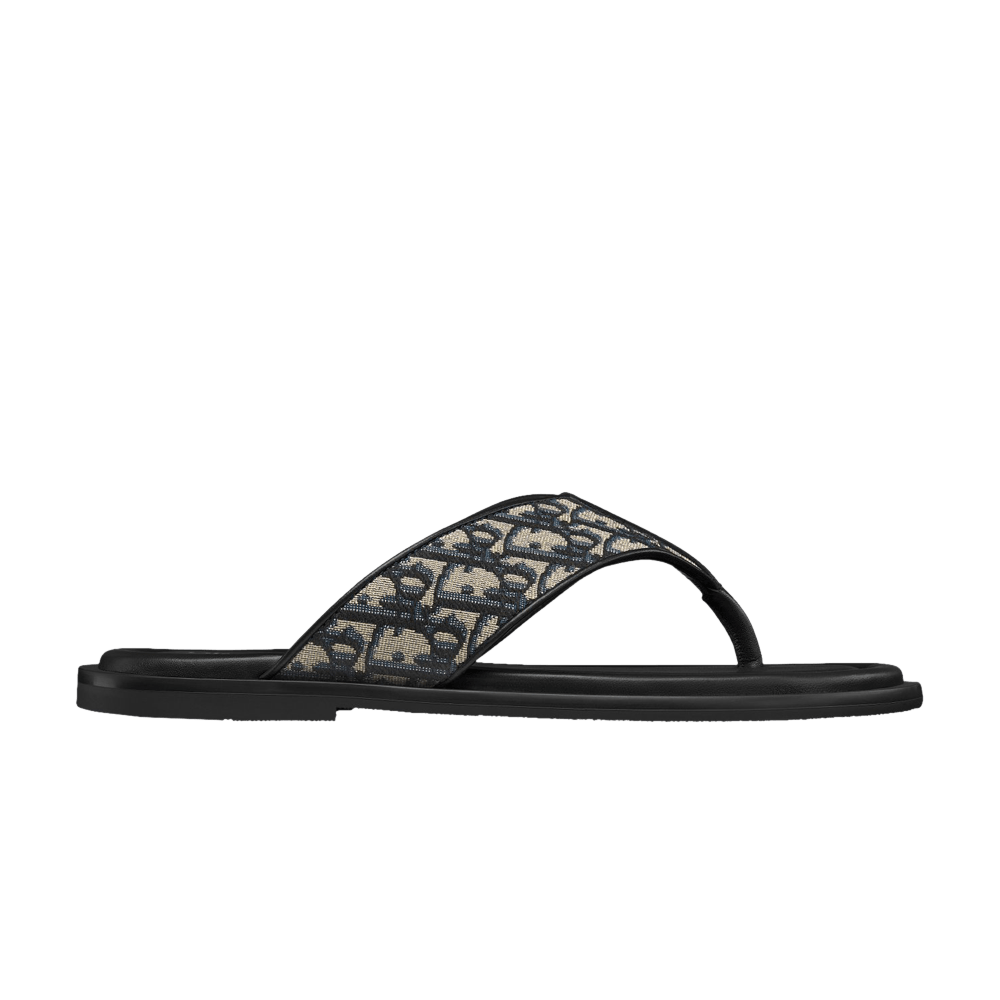 Buy Dior Alias Thong Sandal 'Dior Oblique - Beige Black