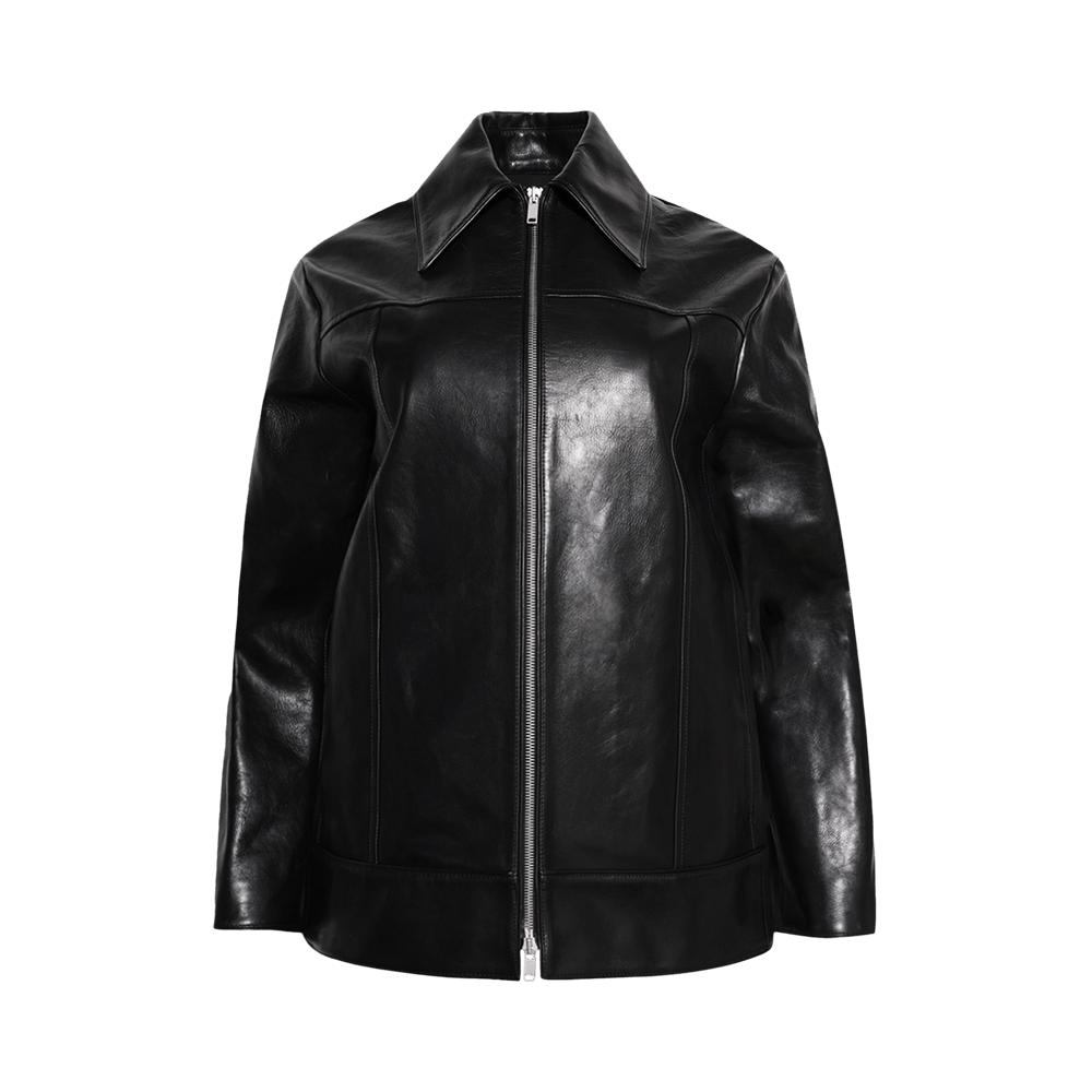 Buy Jil Sander Drop Shoulder Zipped Jacket 'Black Buy Jil Sander Drop Shoulder Zipped Jacket 'Black