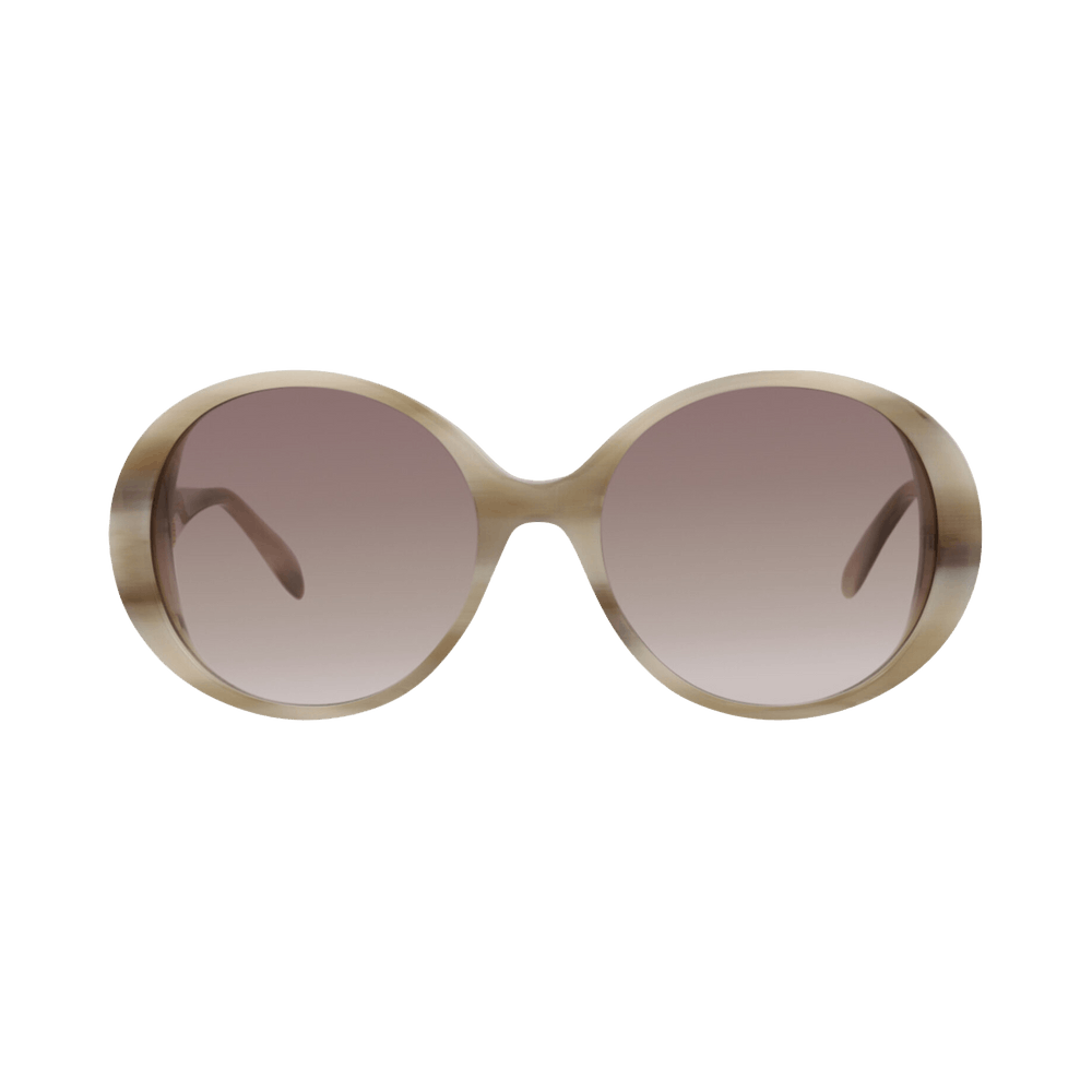 ● Alexander Mcqueen ● サングラス Ivory / Brown / 53mm Buy Alexander McQueen Round Sunglasses 'Ivory/Brown