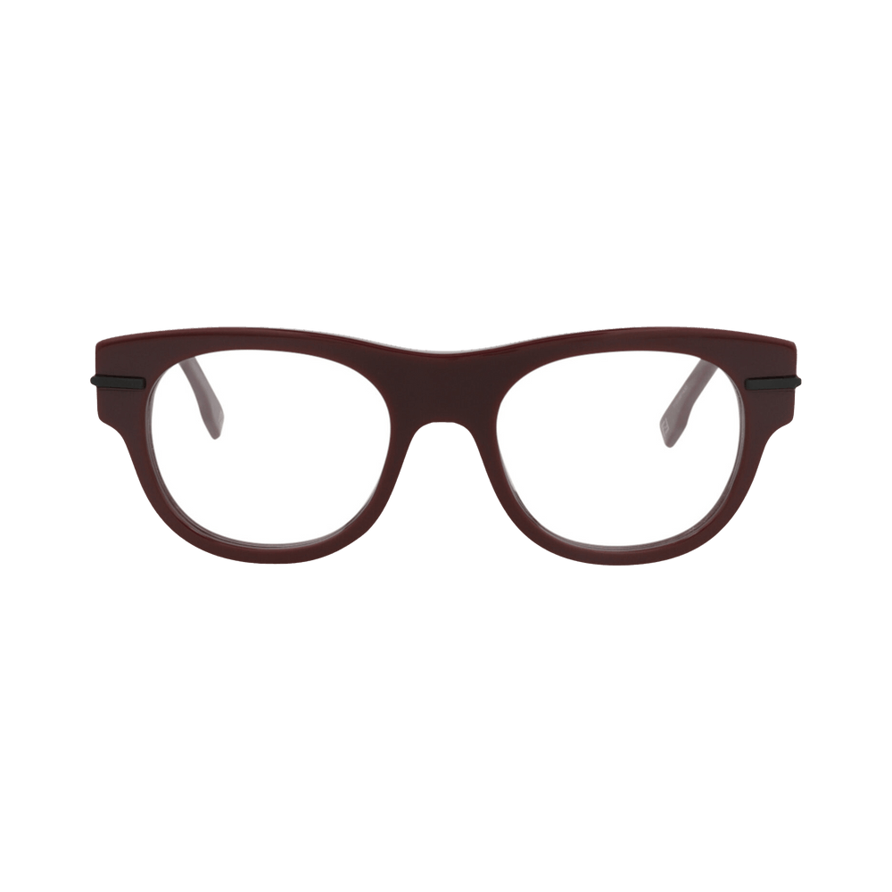 メガネ FENDI FW25 Maison Fendi - FE50078I - 069 (FE50078I 069) Buy Fendi Round Optical Glasses 'Bordeaux/Transparent