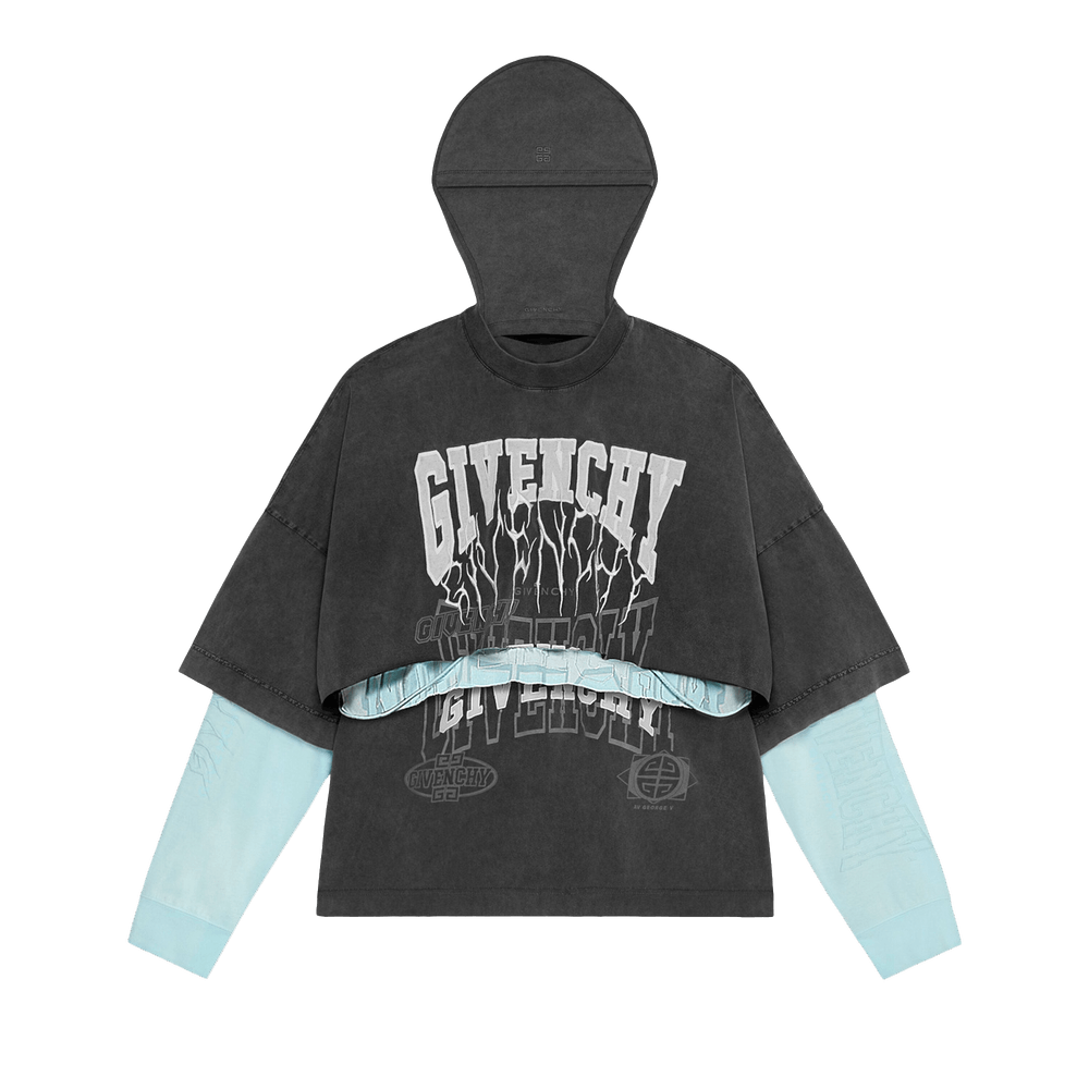 Buy Givenchy Layered Long-Sleeve Graphic T-Shirt With Balaclava