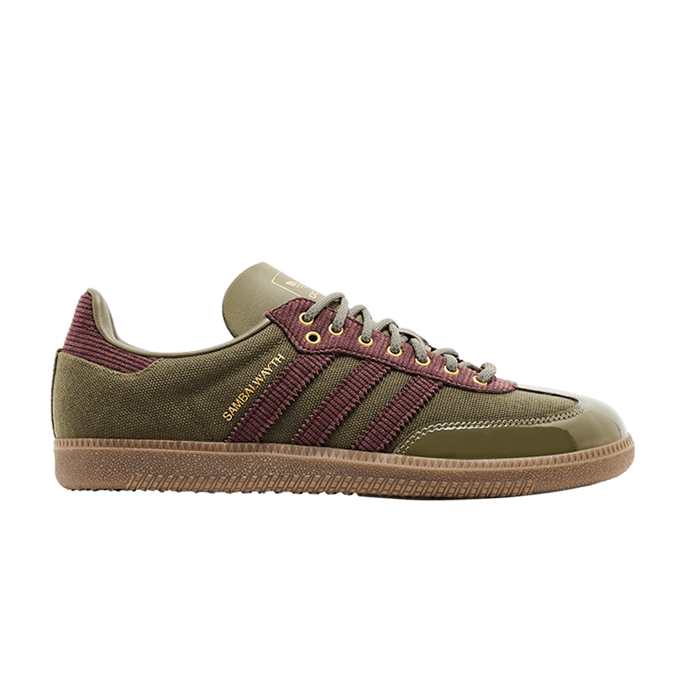 靴 adidas SAMBA OG ALWAYTH Olive ID3263 Adidas X Alwayth Samba OG 'Olive Strata' - ID3263