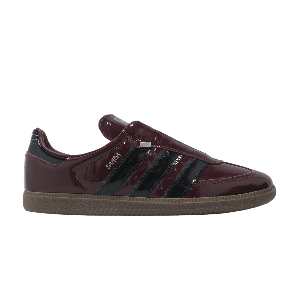 Adidas Samba OG Maroon Black Patent Price in India | Culture Circle