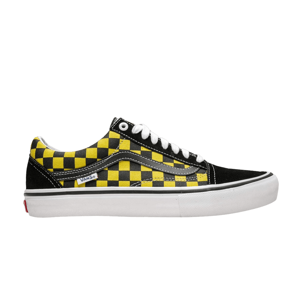 Vans Skate Old Skool Checkerboard - Black Aspen Gold