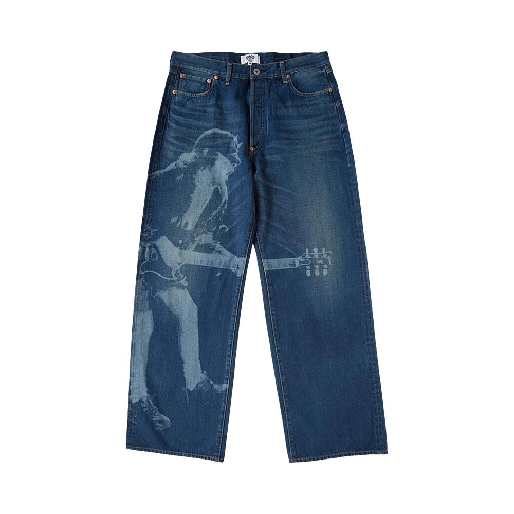 Buy Junya Watanabe MAN AC/DC Relaxed Jeans 'Blue' - WO P920