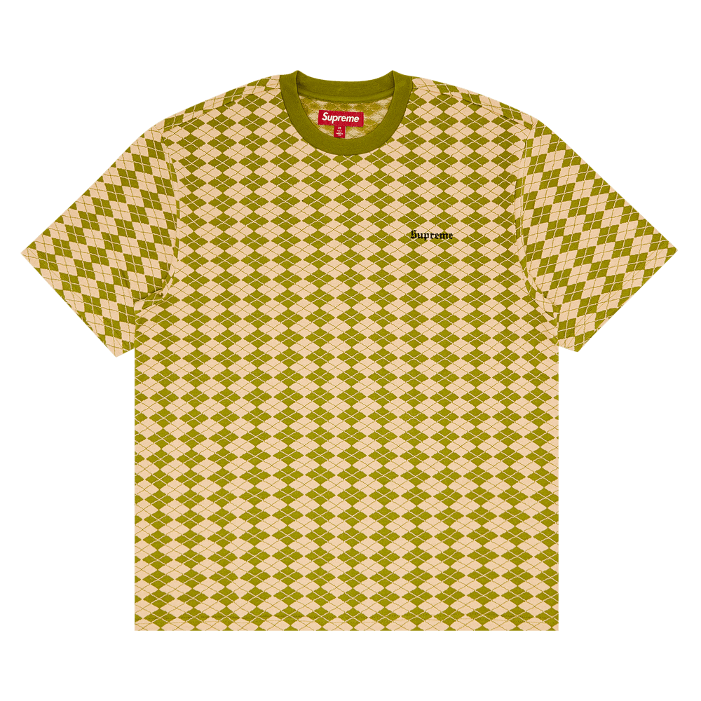 Buy Supreme Diamond Jacquard Short-Sleeve Top 'Green