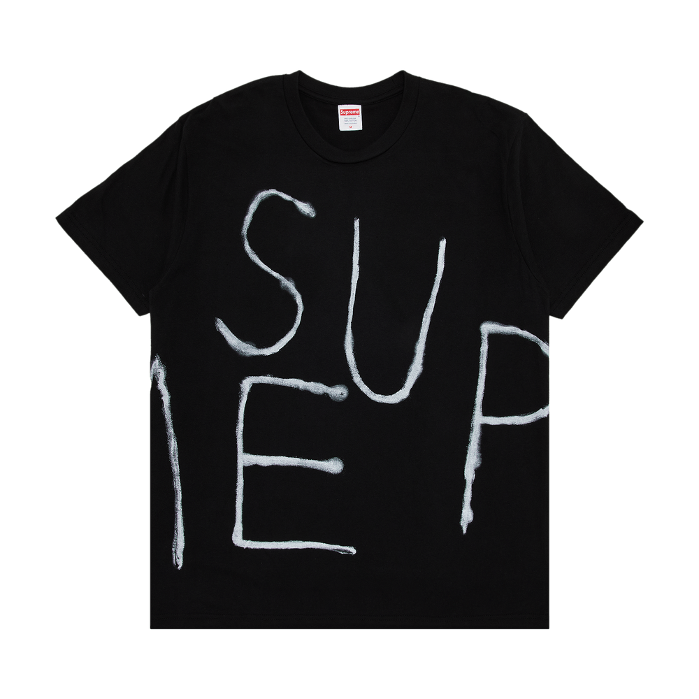 Buy Supreme Painted Tee 'Black' - SS25T58 BLACK | GOAT