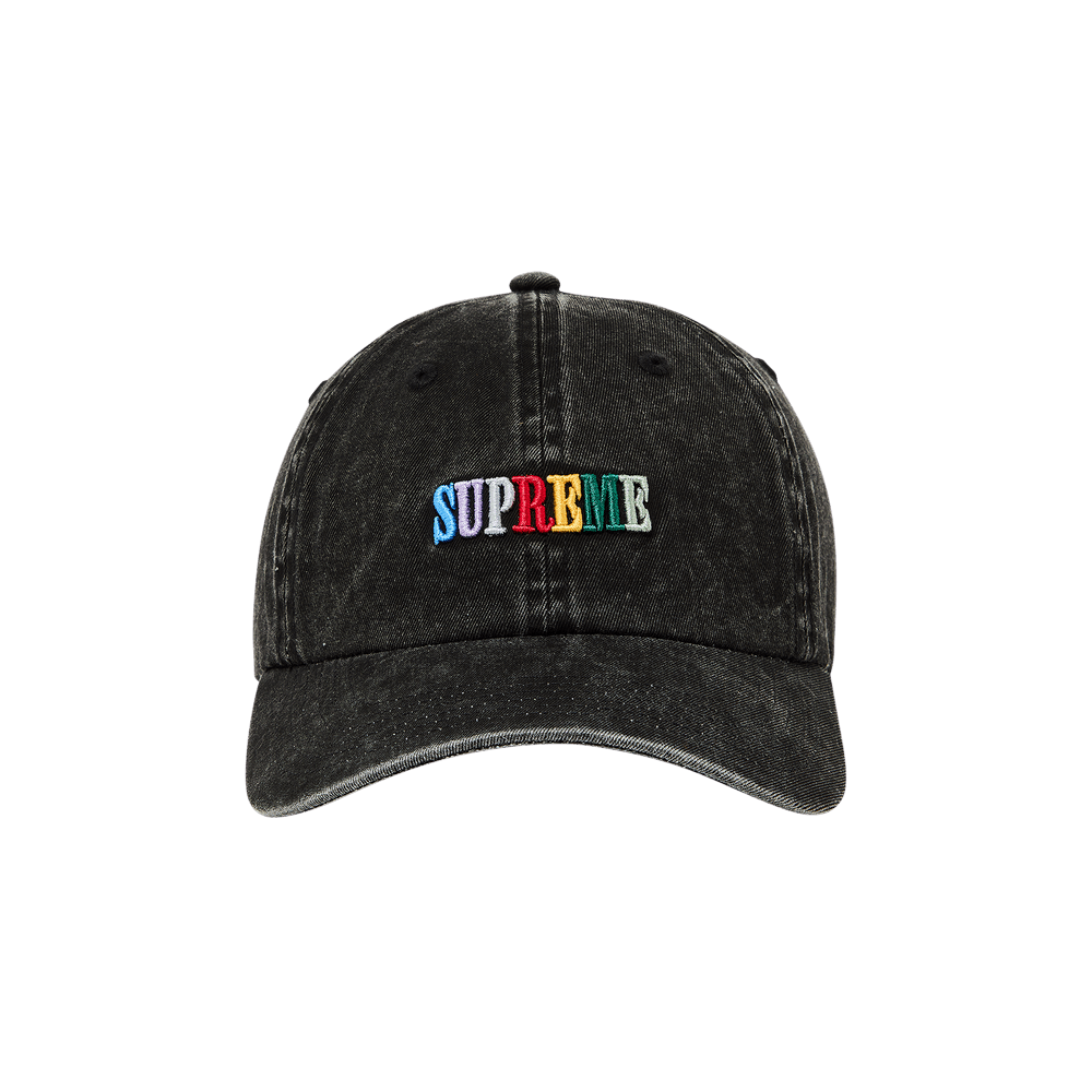 Buy Supreme Pigment Dye 6-Panel 'Black' - SS25H32 BLACK | GOAT