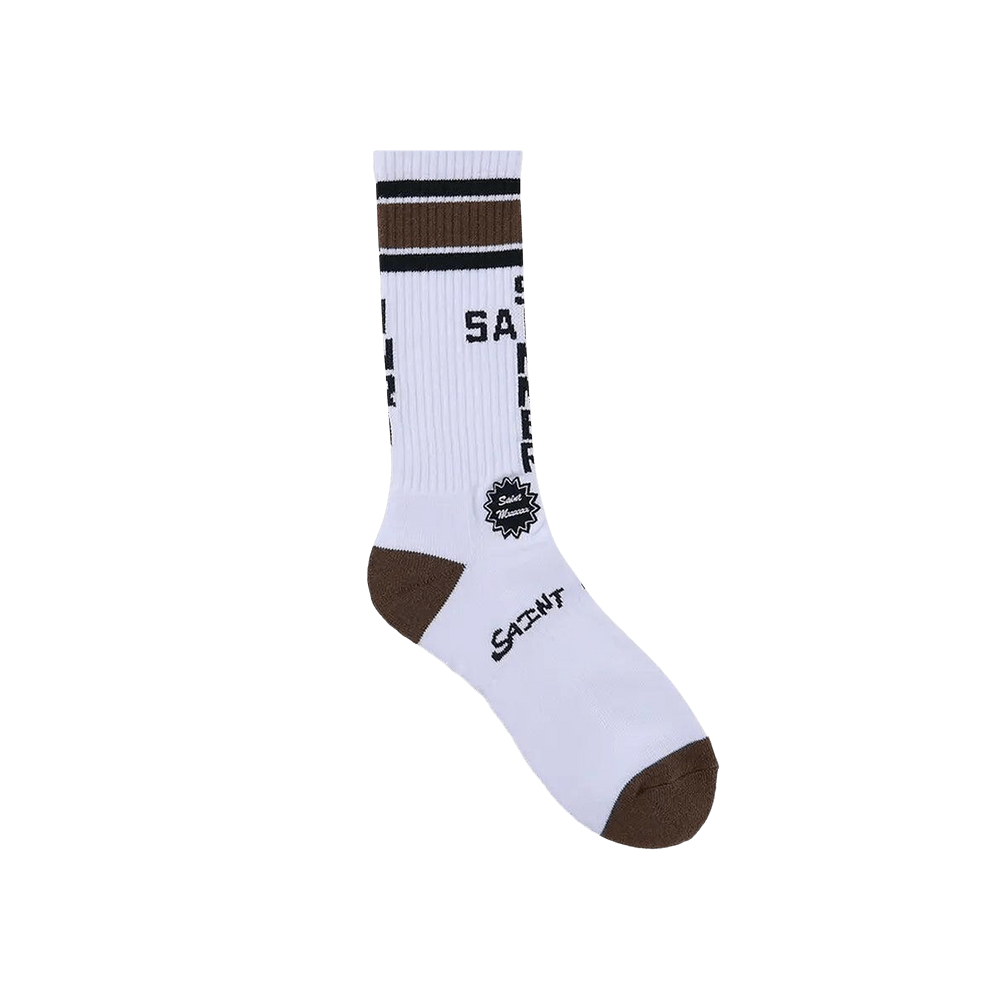 Buy SAINT Mxxxxxx Saint Sinner Socks 'Brown' - SM HR8 0000