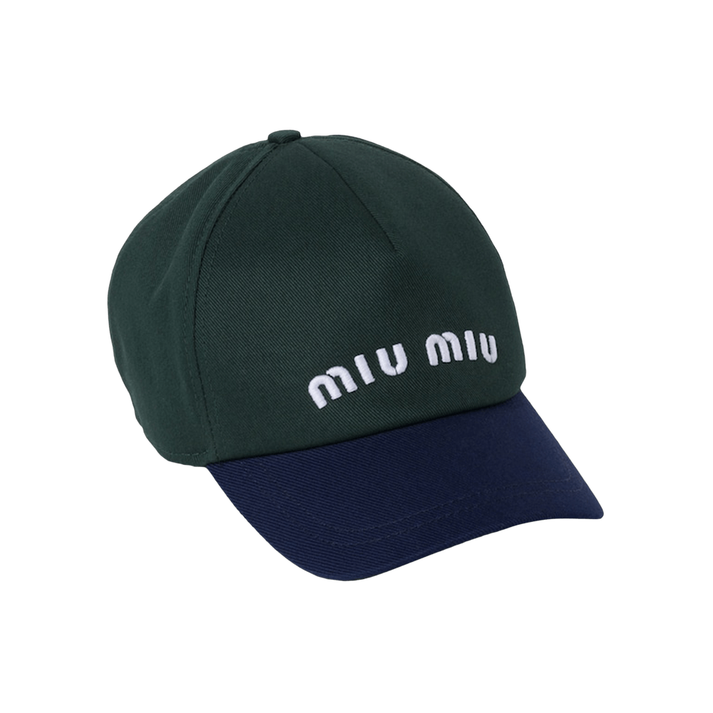 Buy Miu Miu Drill Baseball Cap 'Fir/Royal' - 5HC179 ACQ1