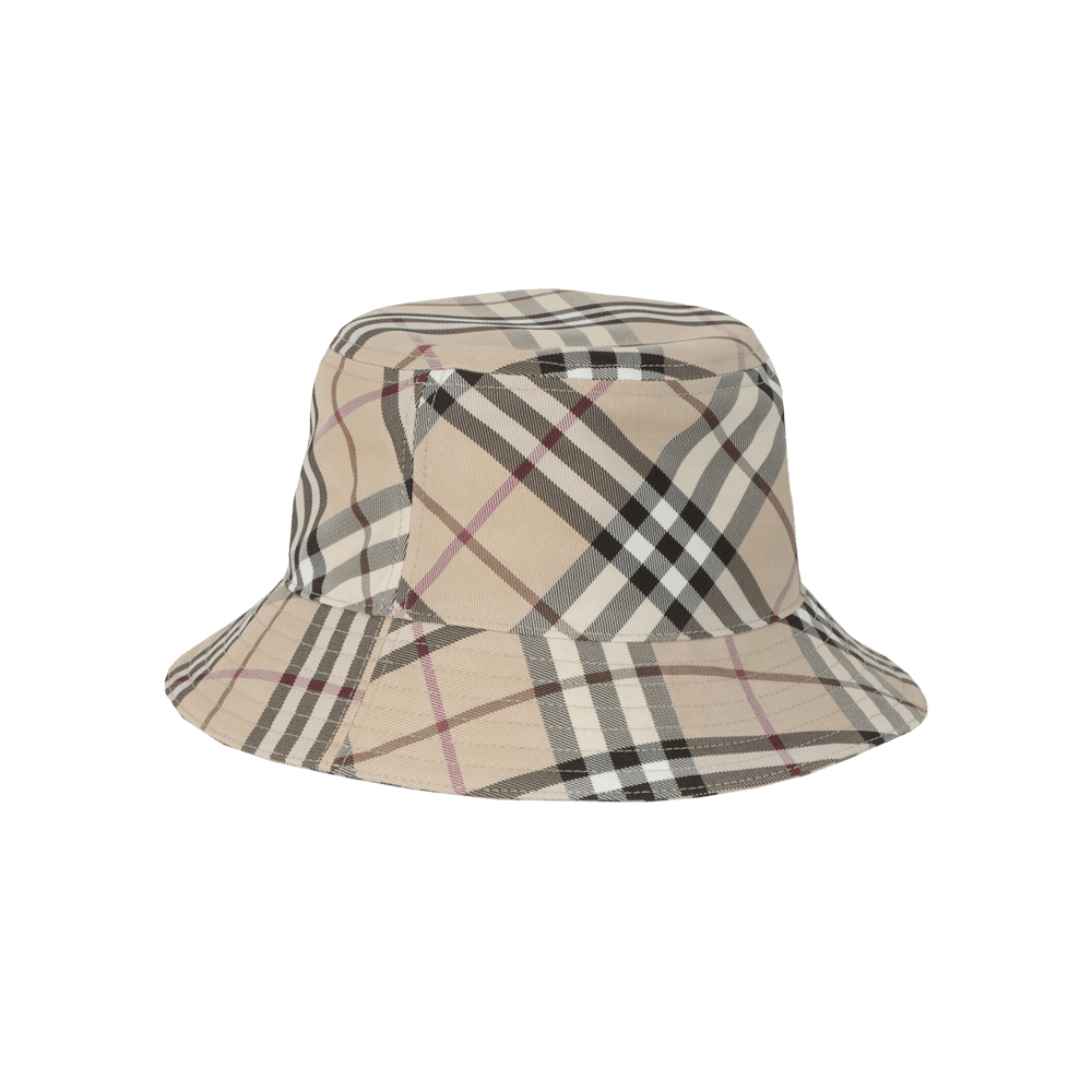 Buy Burberry Check EKD Bucket Hat 'Alabaster/Multicolor' - 8103382