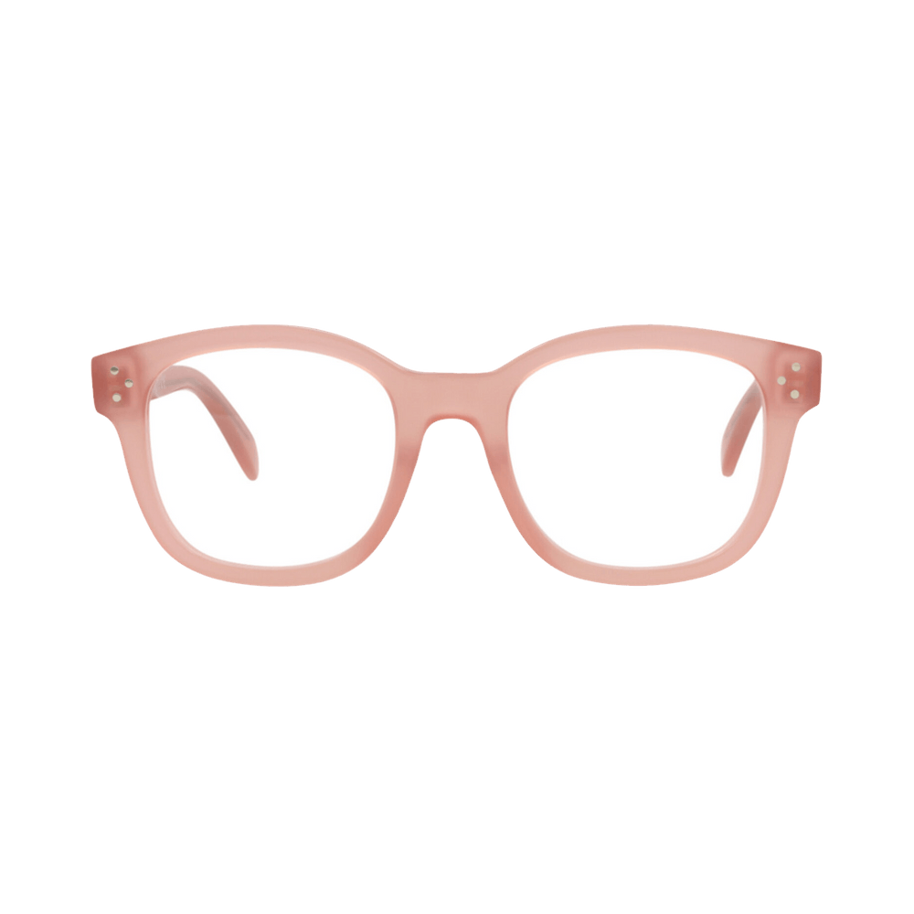 メガネ Celine Glasses CL50098I 074 Pink Transparent Square CL50098I 074 Shiny Pink 50mm
