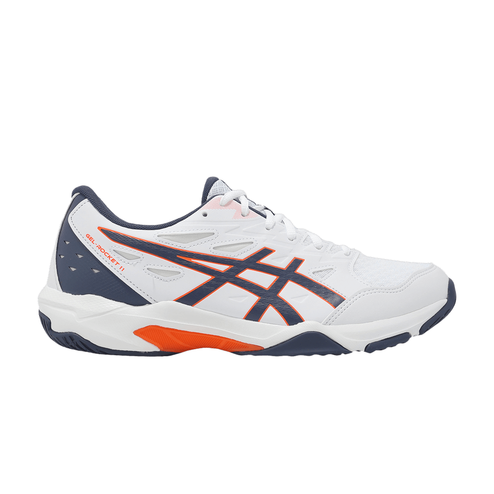Asics Gel Rocket 11 2E Wide White Indigo Fog