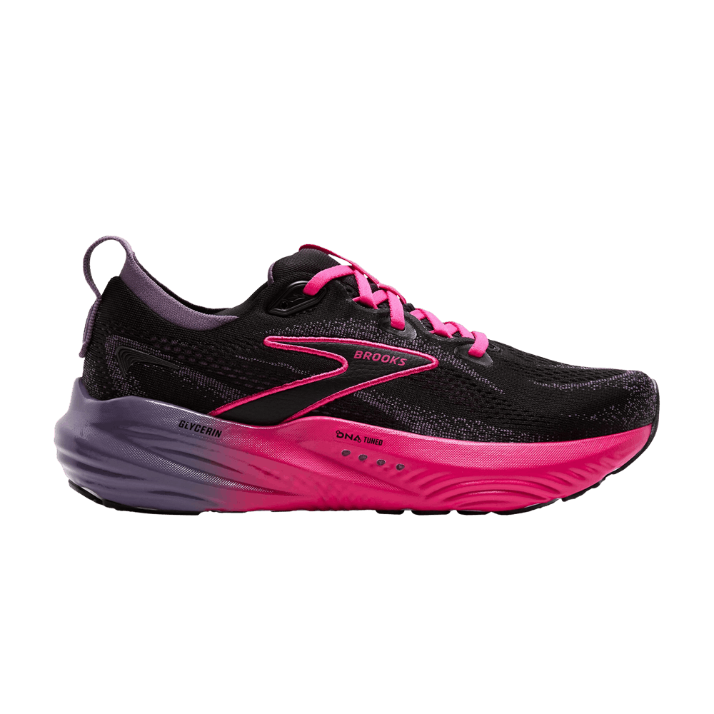 Brooks Wmns Glycerin 22 'black Montana Fuchsia'