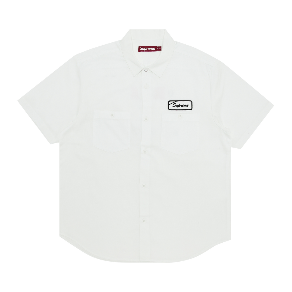 Buy Supreme Bitch Short-Sleeve Work Shirt 'White' - SS25S46 WHITE