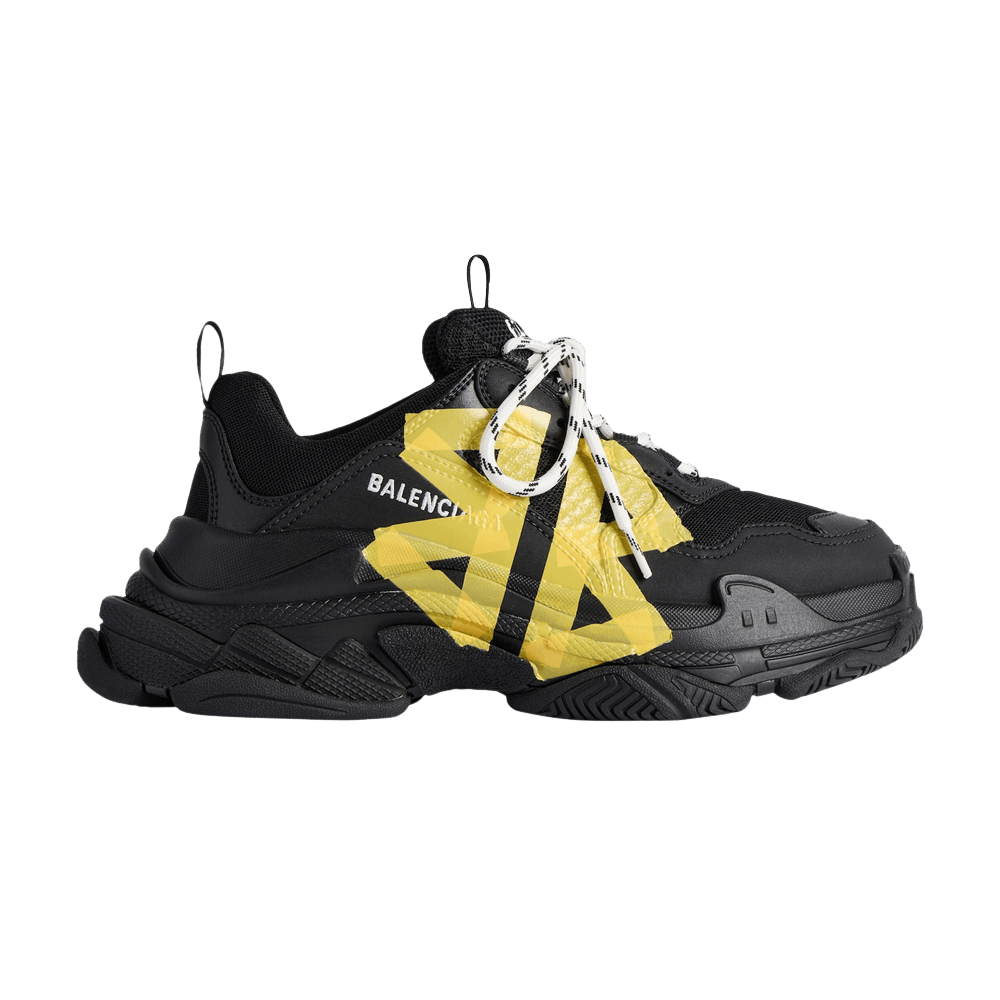 Buy Balenciaga Triple S Sneaker 'Tape Type - Black Yellow