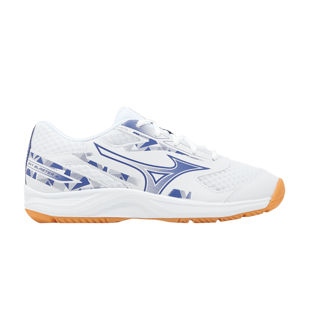 Buy Mizuno Sky Blaster 4 Wide 'White Blue' - 71GA253311 | GOAT MX