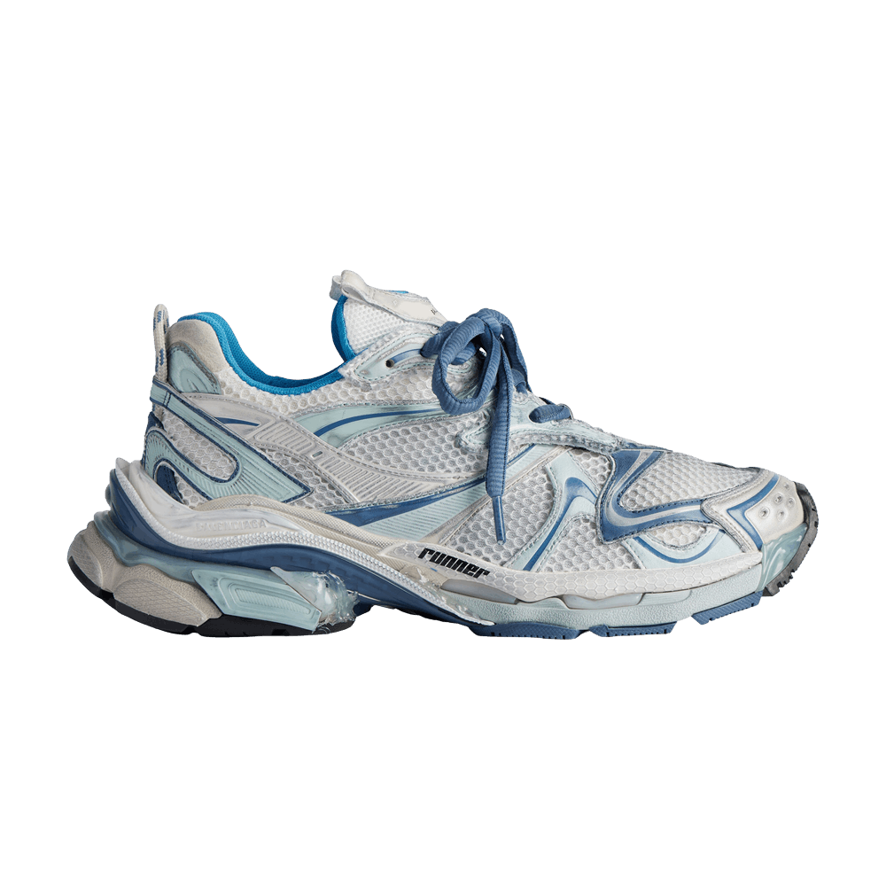 スニーカー BALENCIAGA Balenciaga Runner 2 Sneakers (779066 W3RXP 9402) Buy Balenciaga Runner Sneaker 'Worn-Out - White Blue