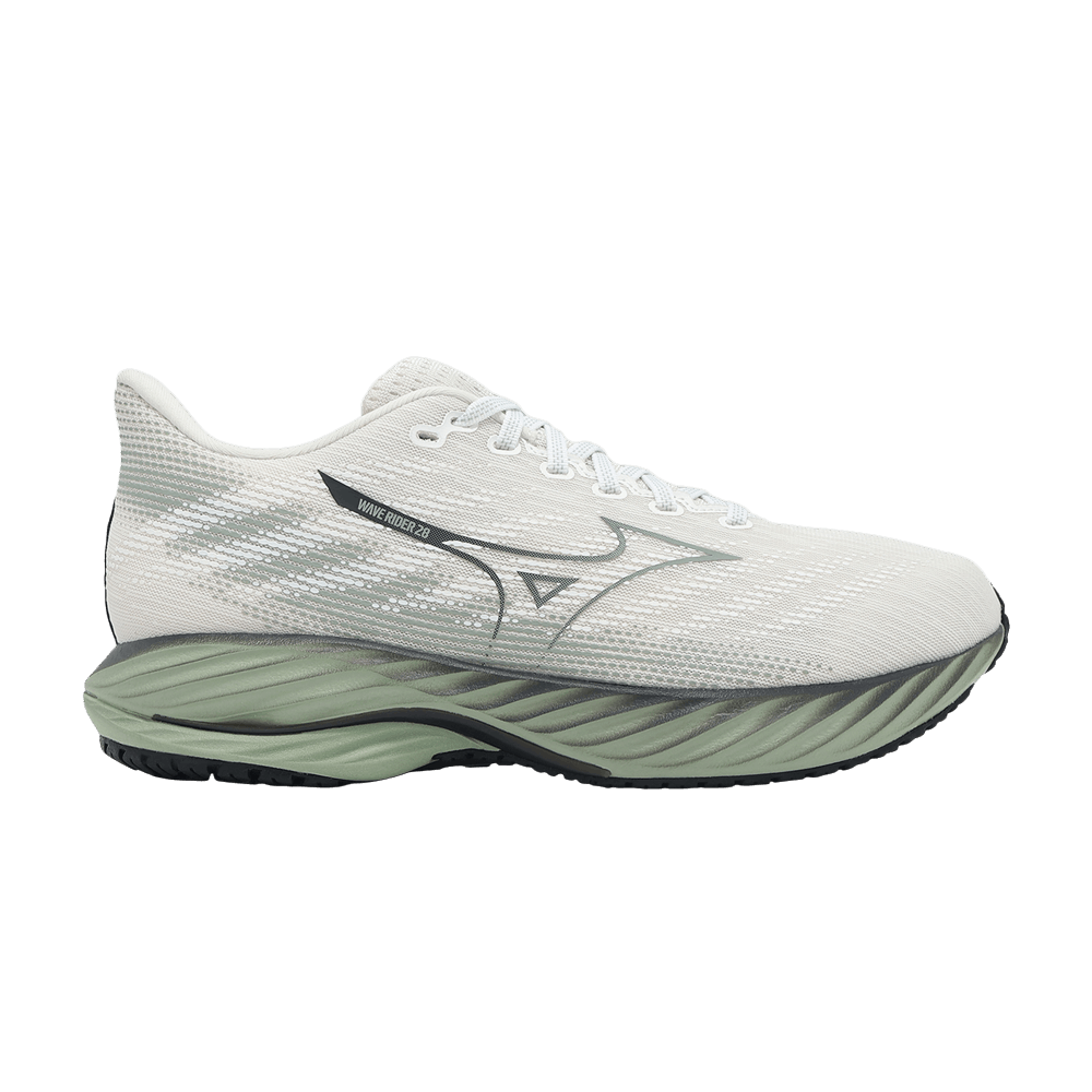 Buy Mizuno Wave Rider 28 Super Wide 'Snow White Frosty Green
