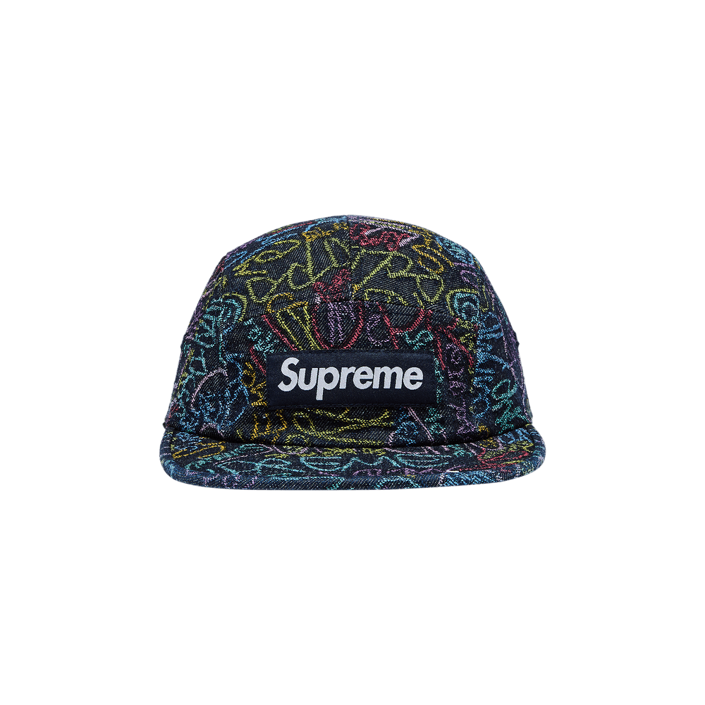 Buy Supreme Handwriting Denim Camp Cap 'Indigo' - SS25H34
