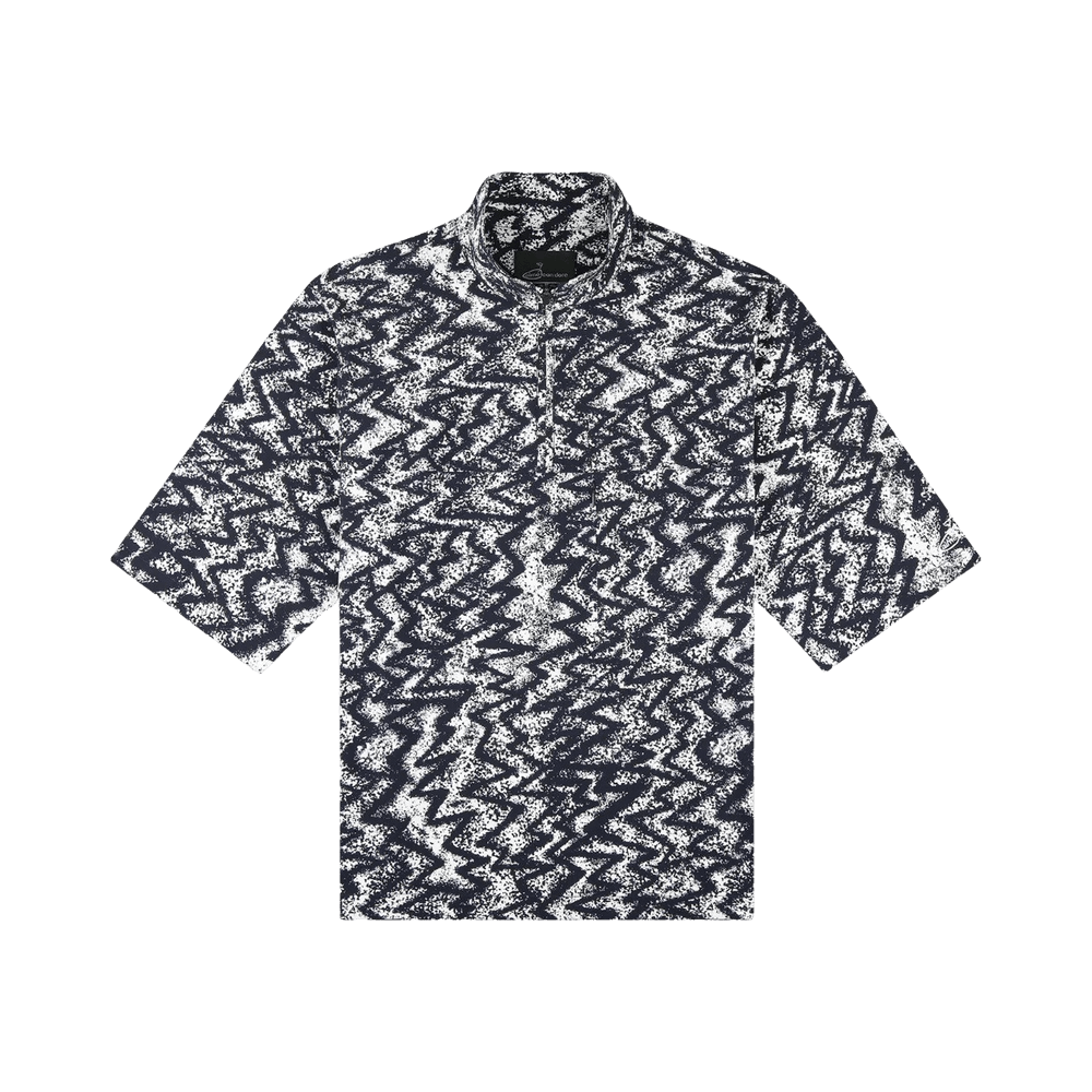 Buy Aimé Leon Dore Golf Patterned Quarter Zip Pullover 'Navy