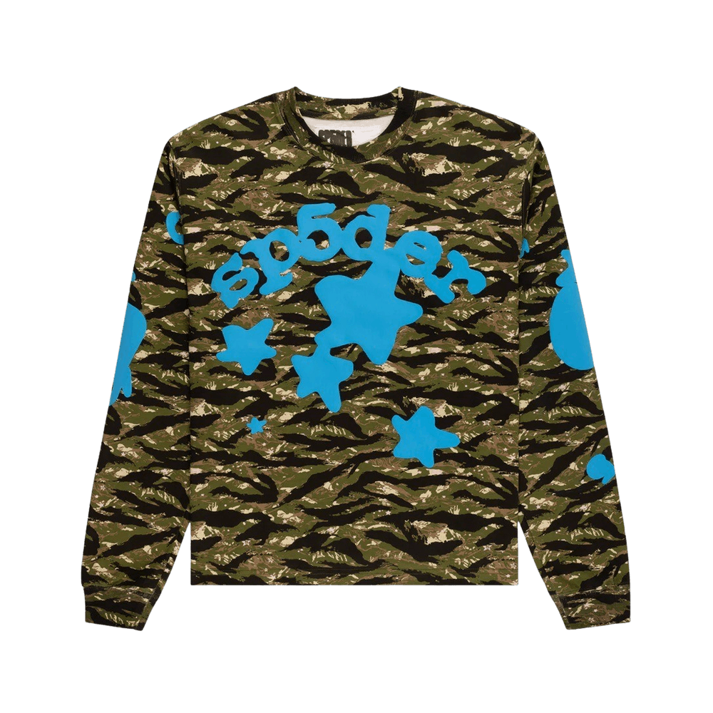 Buy Sp5der Beluga Long-Sleeve 'Tiger Camo' - TE006SS25CMO | GOAT