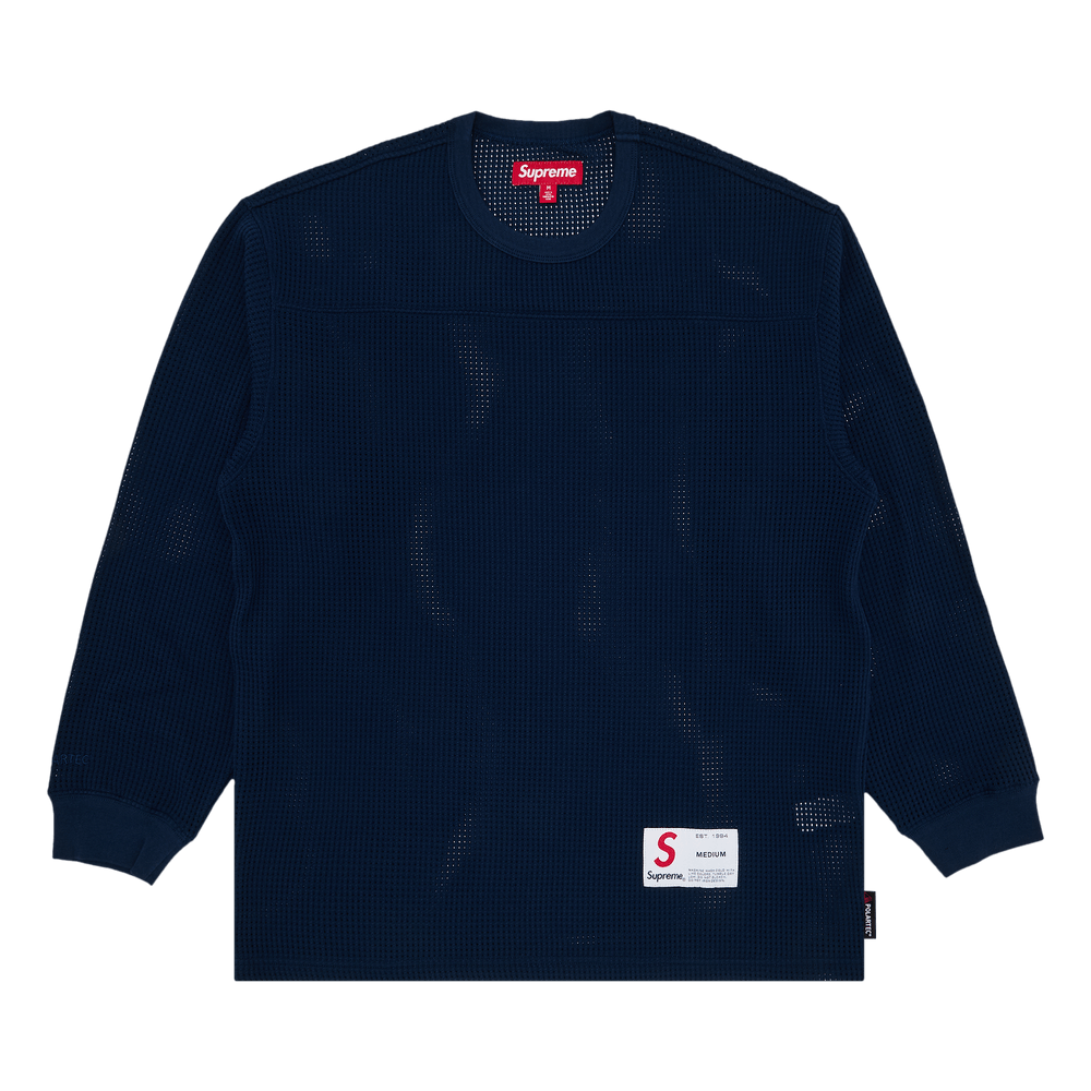 Buy Supreme Polartec Mesh Long-Sleeve Football Top 'Navy
