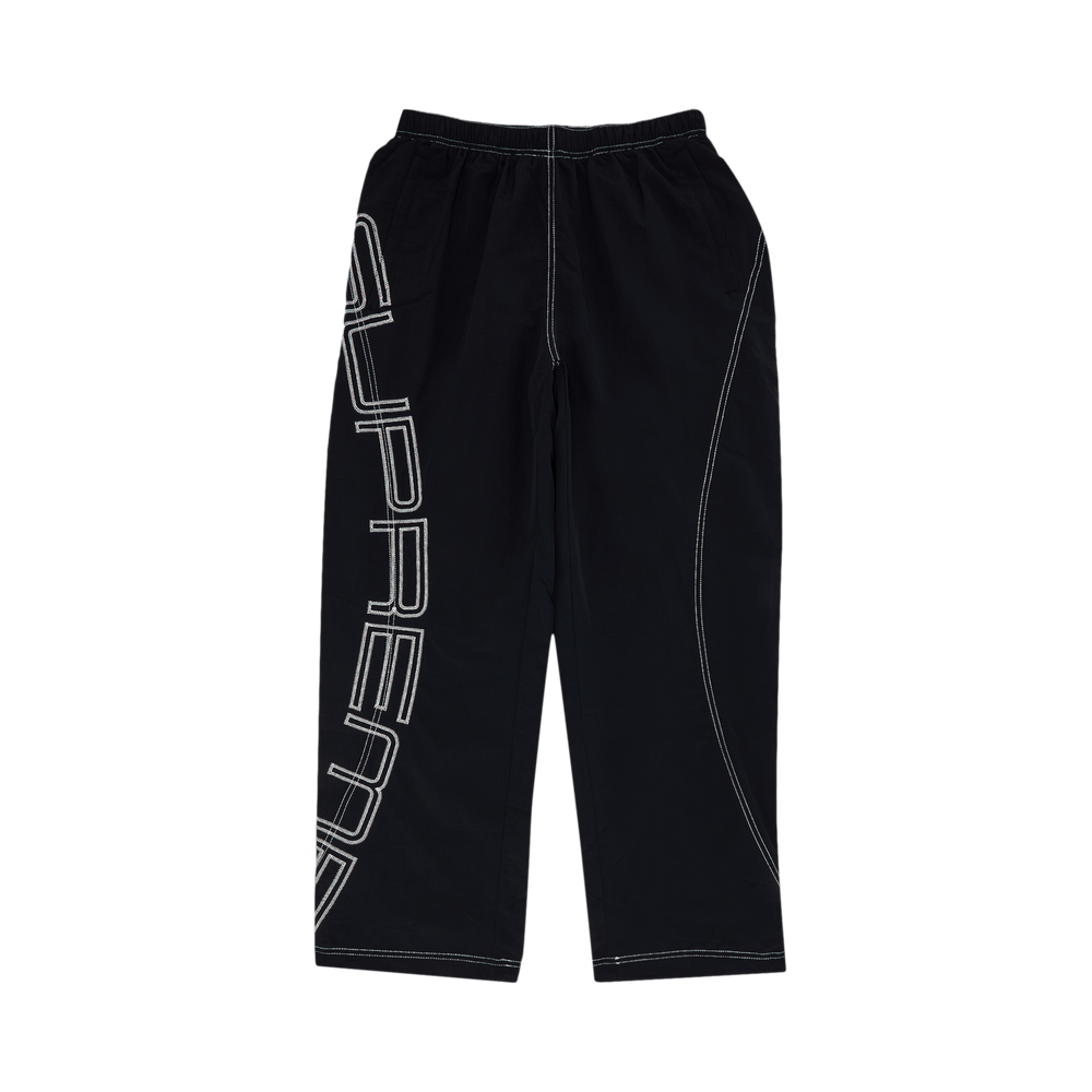 Buy Supreme Spellout Embroidered Track Pant 'Black