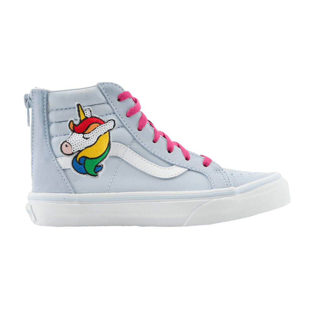 Vans Sk8-Hi Zip Kids Sequin Patch - Unicorn