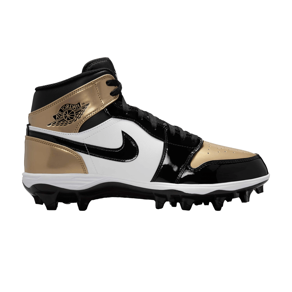 Air Jordan 1 Mid Td Cleat Gold Toe