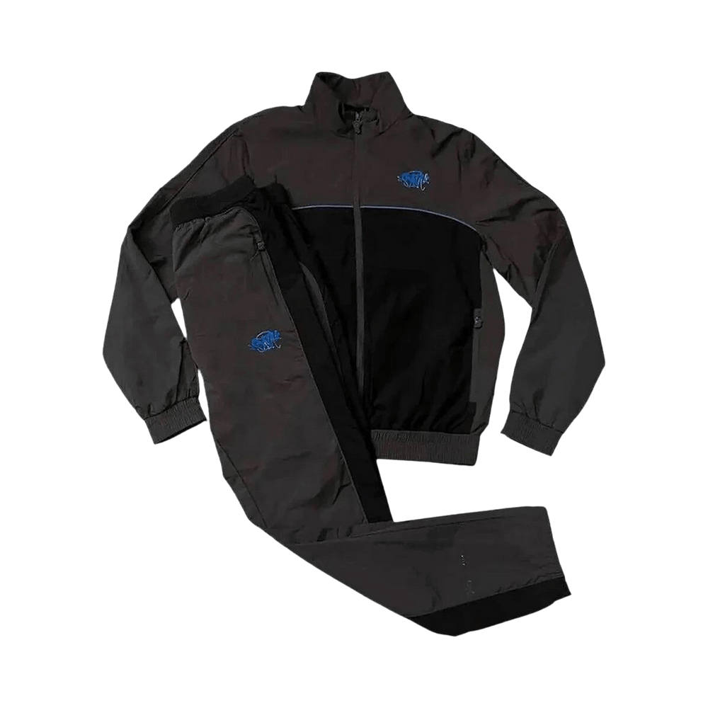 Syna World Logo Shell Tracksuit - Black / Orange