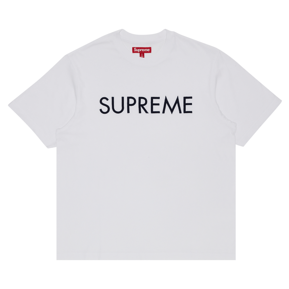 【Supreme】Capital S/S Top White - 25SS Supreme Capital S S Top (SS25) - $68