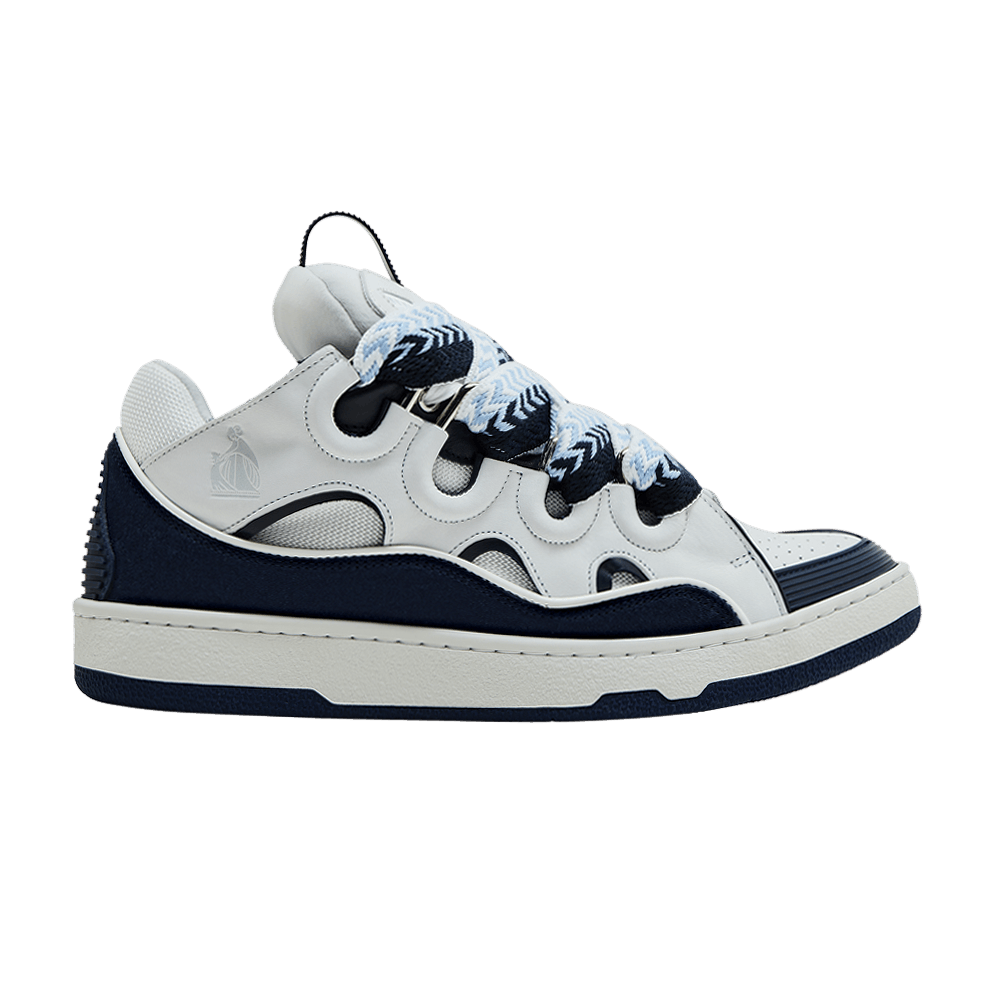 Buy Lanvin Curb Sneakers 'White Navy Blue' - FU SKDK12 BICO