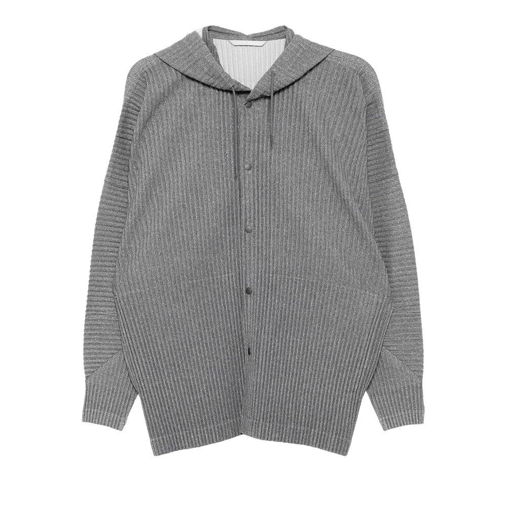 Buy Homme Plissé Issey Miyake Heather Pleates Hoodie 'Grey