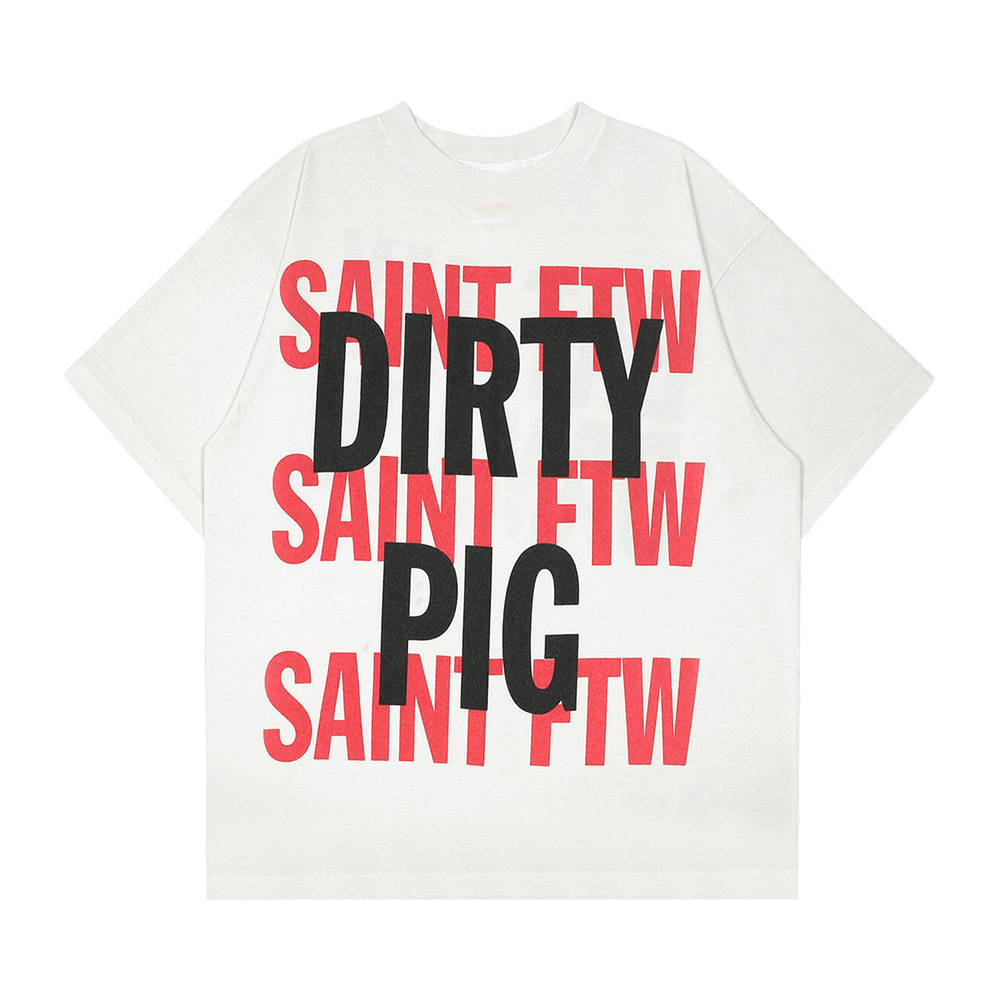 SAINT Mxxxxxx DIRTY PIG Tシャツ　L Buy SAINT Mxxxxxx Dirty Pig Short-Sleeve Tee 'White' - SM