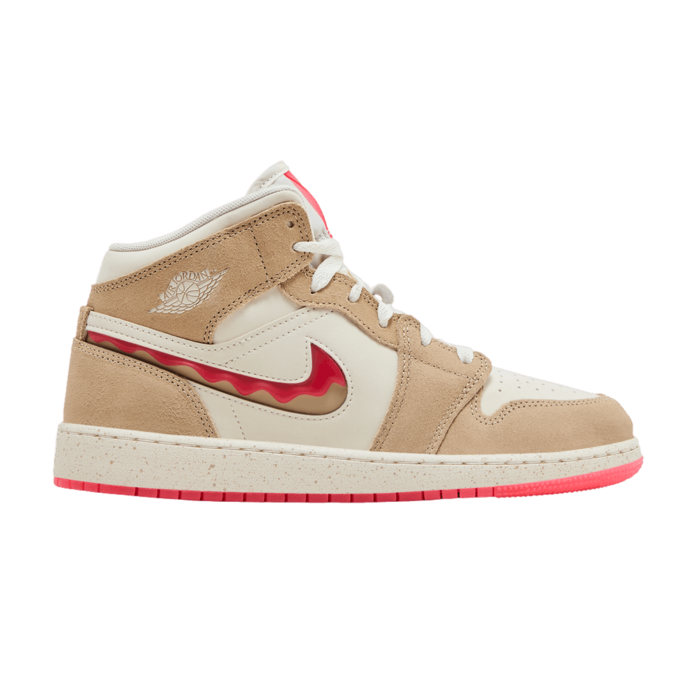 Air Jordan 1 Mid SE GS Peanut Butter & Jelly